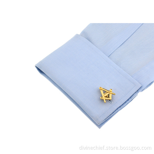 High End Golden Plated Copper/Stainless Steel/Titanium Cufflinks For Man's Shirt
